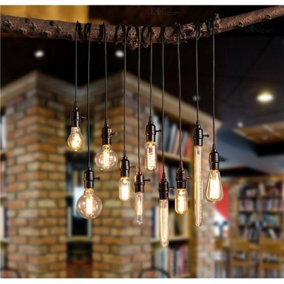 Vintage Edison Bulb,Large Round Edison Antique Light Bulbs-G30/G95 120V - Picture 5 of 8